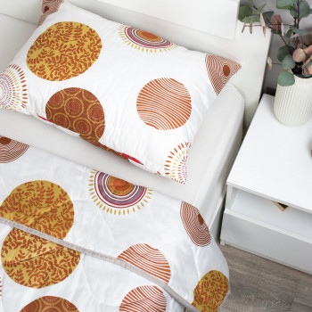 Комплект 2 в 1 одеяло 1,5сп + подушка стеганая 50х70 см 'ЛИССЕРО' 2 в 1, 1,5-сп.